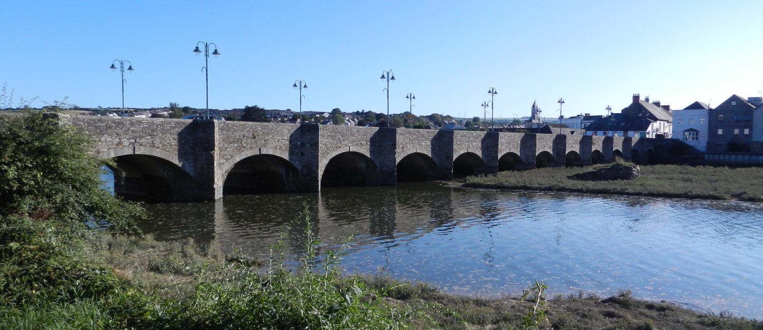 A historic bridge in Wadebridge